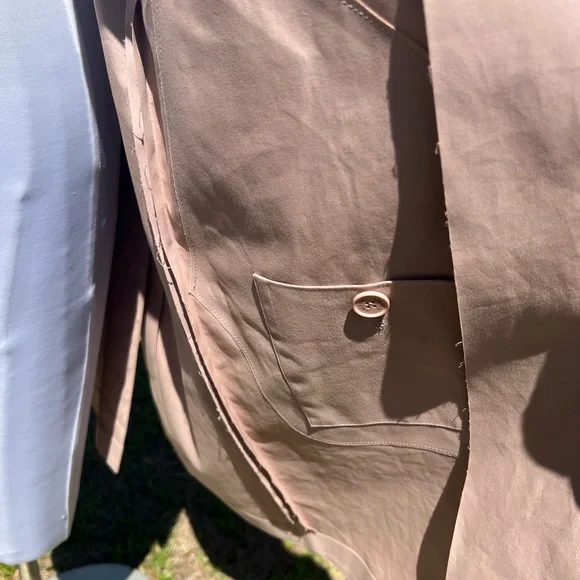 Authentic Lacoste Small 34 Rose Blush Pink Fashion Show Collection Trench Coat S - Picture 9 of 16